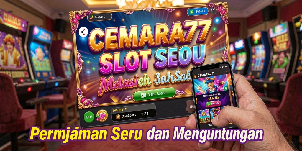 Tampilan gameplay seru dari CEMARA77 dengan berbagai mesin Slot.