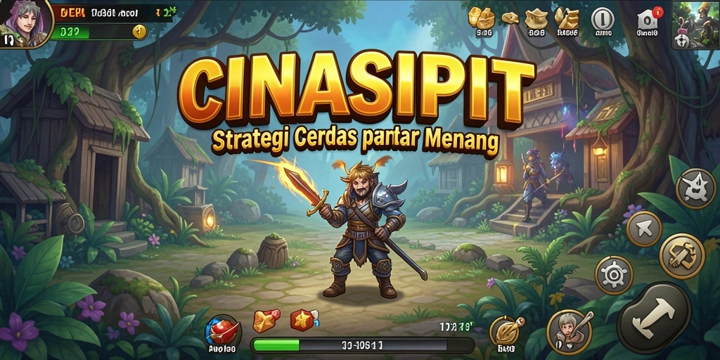 Tampilan menarik dari gameplay strategi di CINASIPIT.