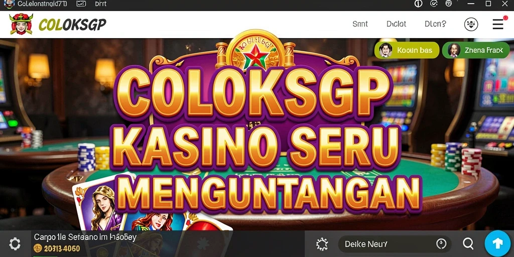 Tampilan gameplay COLOKSGP dengan antarmuka kasino yang menarik.