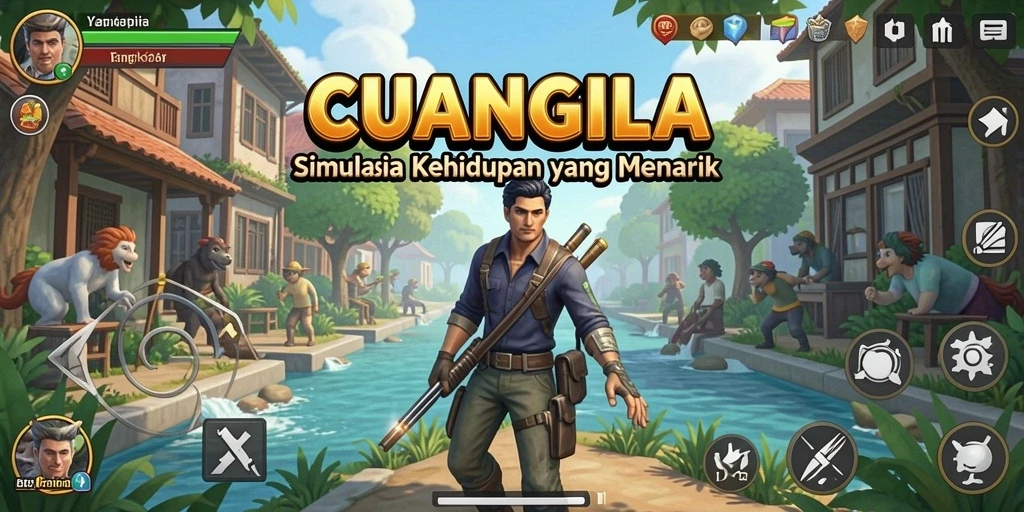 Tangkapan layar CUANGILA menampilkan gameplay simulasi yang mendalam.