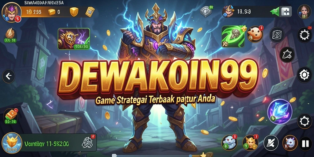 Tampilan gameplay menarik dari DEWAKOIN99 dengan strategi pertempuran yang seru.