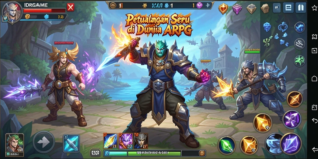 Tampilan gameplay seru dan menantang di IDRGAME.