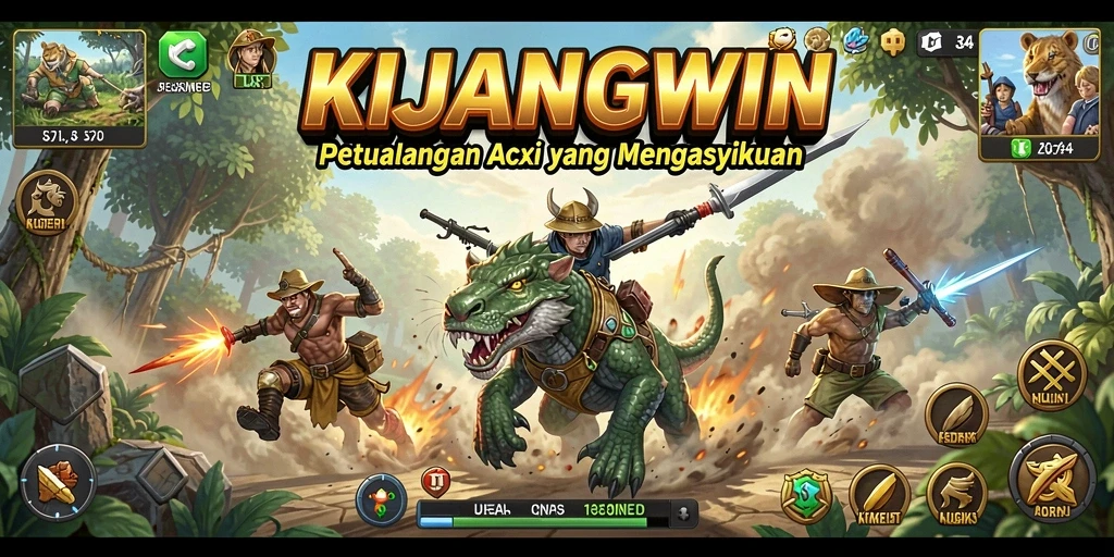 Gameplay mendebarkan dalam KIJANGWIN dengan aksi penuh tantangan.
