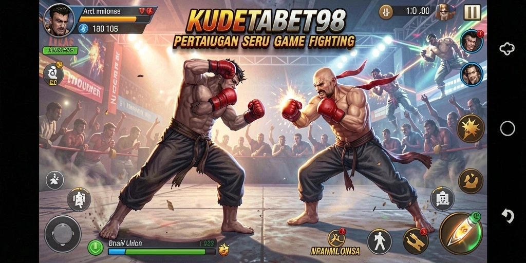 Tangkapan layar gameplay KUDETABET98 saat pertarungan sengit.