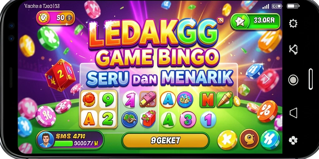 Tangkapan layar LEDAKGG menampilkan aktivitas permainan Bingo yang mengasyikkan.