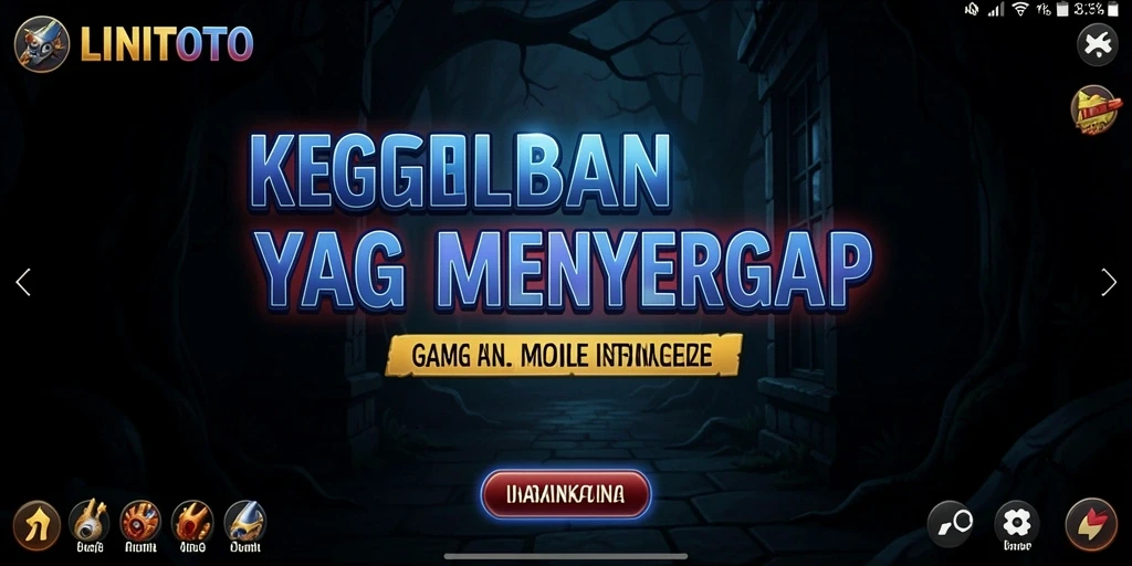Tampilan gameplay LINITOTO yang menyeramkan dan menegangkan.