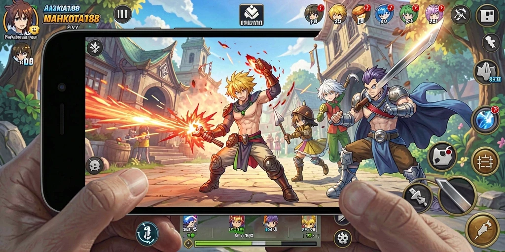 Tampilan gameplay seru di dunia Anime MAHKOTA188.