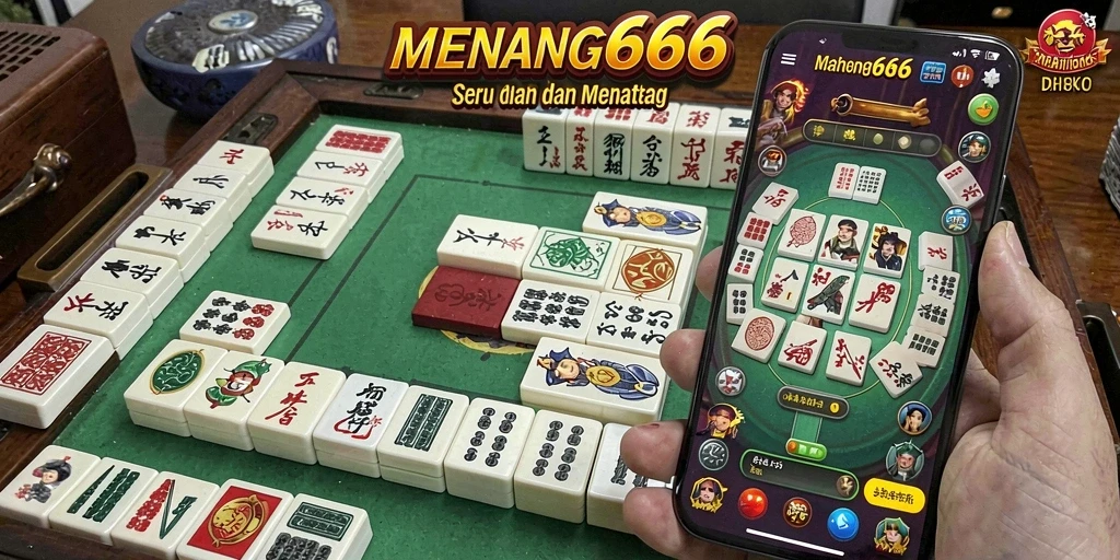 Screenshot utama MENANG666 menampilkan gameplay Mahjong yang seru dan interaktif.