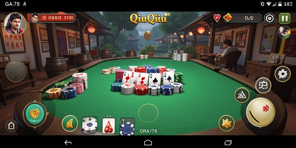 Screenshot gameplay QiuQiu yang seru dan mendebarkan.