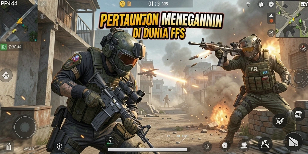 Tampilan menegangkan dari pertempuran di PP444 yang intens.