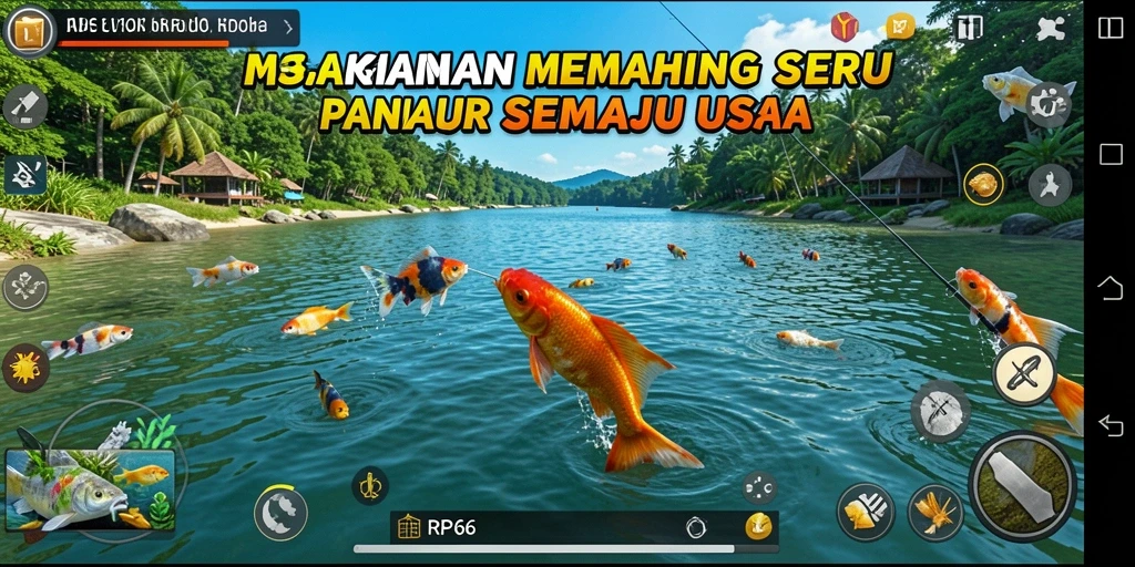 Tangkapan ikan spektakuler di RP66 dengan grafis menawan.