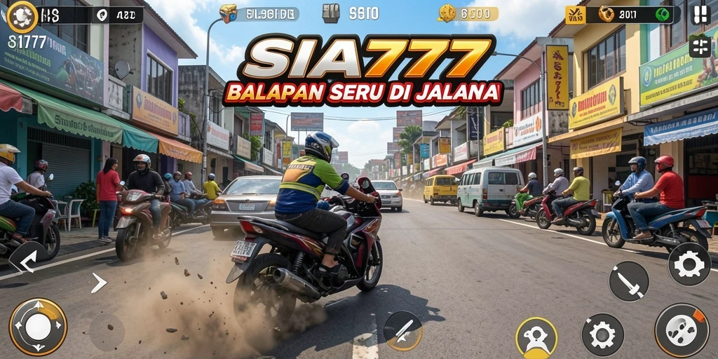 Tampilan gameplay balapan seru di SIA777.