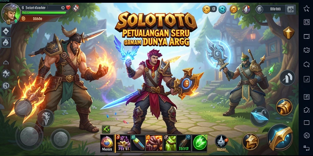 Tampilan kegembiraan dalam petualangan ARPG SOLOTOTO.