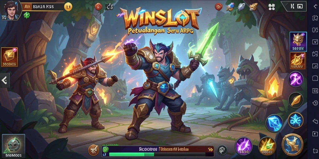 Tampilan gameplay seru dalam dunia fantasi WINSLOT.
